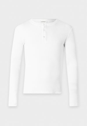 YOURTURN, UNISEX MUSCLE FIT - Top s dlhým rukávom - white