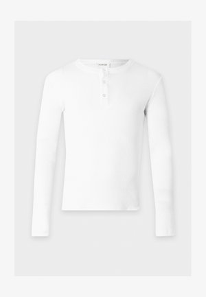 YOURTURN, UNISEX MUSCLE FIT - Langærmet T-shirt - white