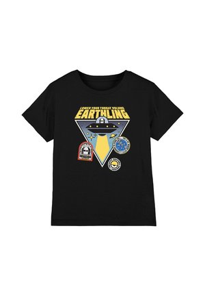 Universal Studios, MINIONS AND MONSTERS DORT EARTHLING BADGES UNISEX - Print T-shirt - black