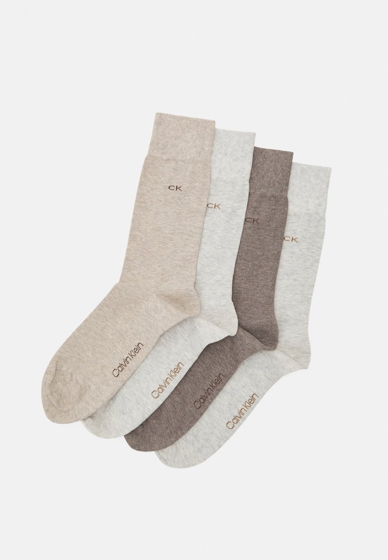 Calvin Klein Underwear MEN SOCK 4 PACK Socken beige melange/brown
