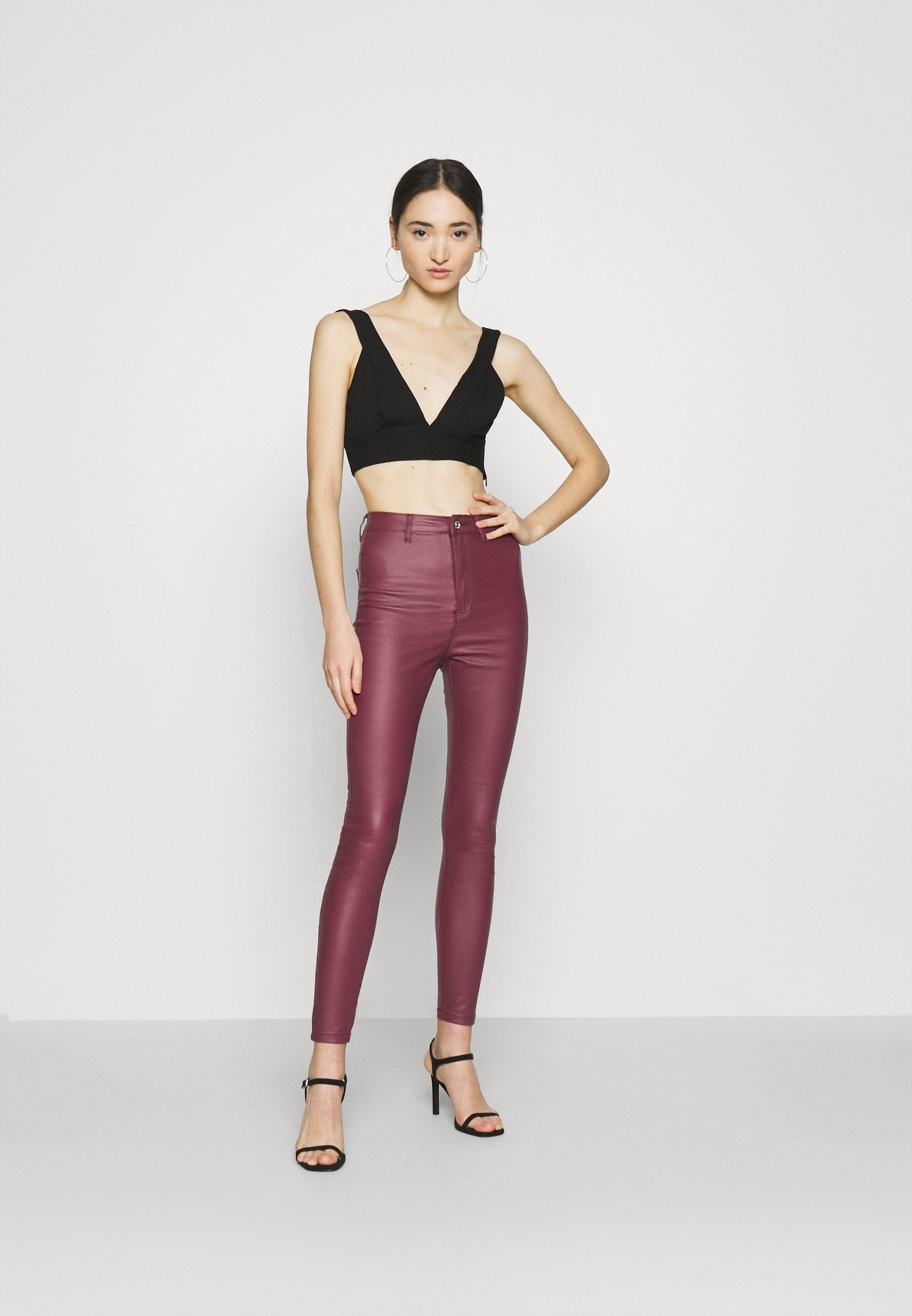 Missguided VICE HIGH WAISTED COATED 