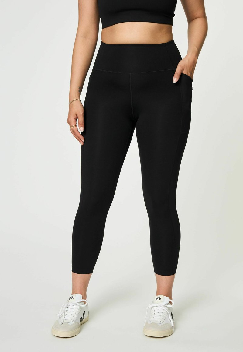 Girlfriend Collective HIGH-RISE 7/8 - Leggingek - black