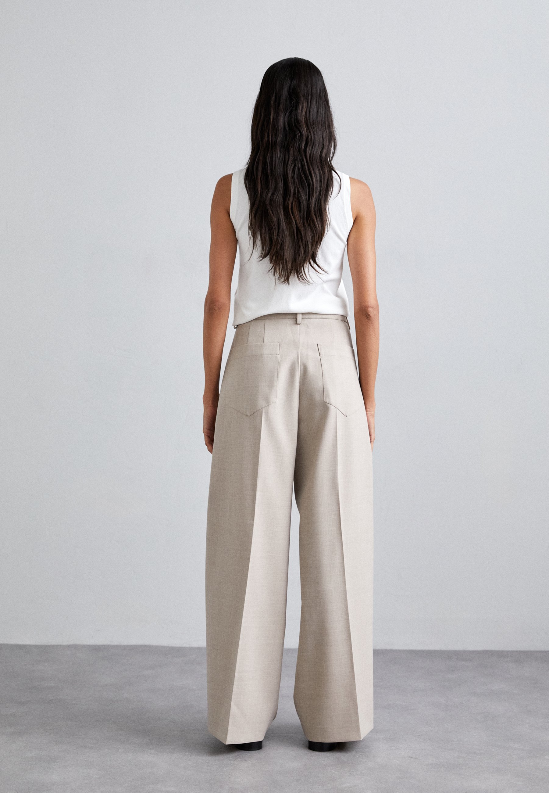 パンツ PHILOSOPHY DI LORENZO SERAFINI A0307 07390081 Trousers Philosophy Di Lorenzo Serafini high-waist wide-leg Trousers