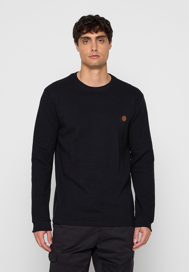 INDICODE JEANS Longsleeve gemêleerd zwart INDICODE JEANS Longsleeve gemêleerd zwart