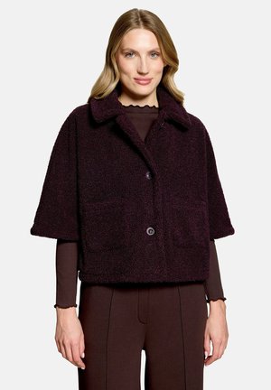 Cartoon CARTOON MIT AUFGESETZTEN TASCHEN CAPE - Fleecejakke - dark dahlia