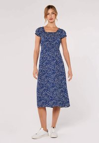 Apricot BRUSH SPOT MILKMAID MIDI - Freizeitkleid - purple