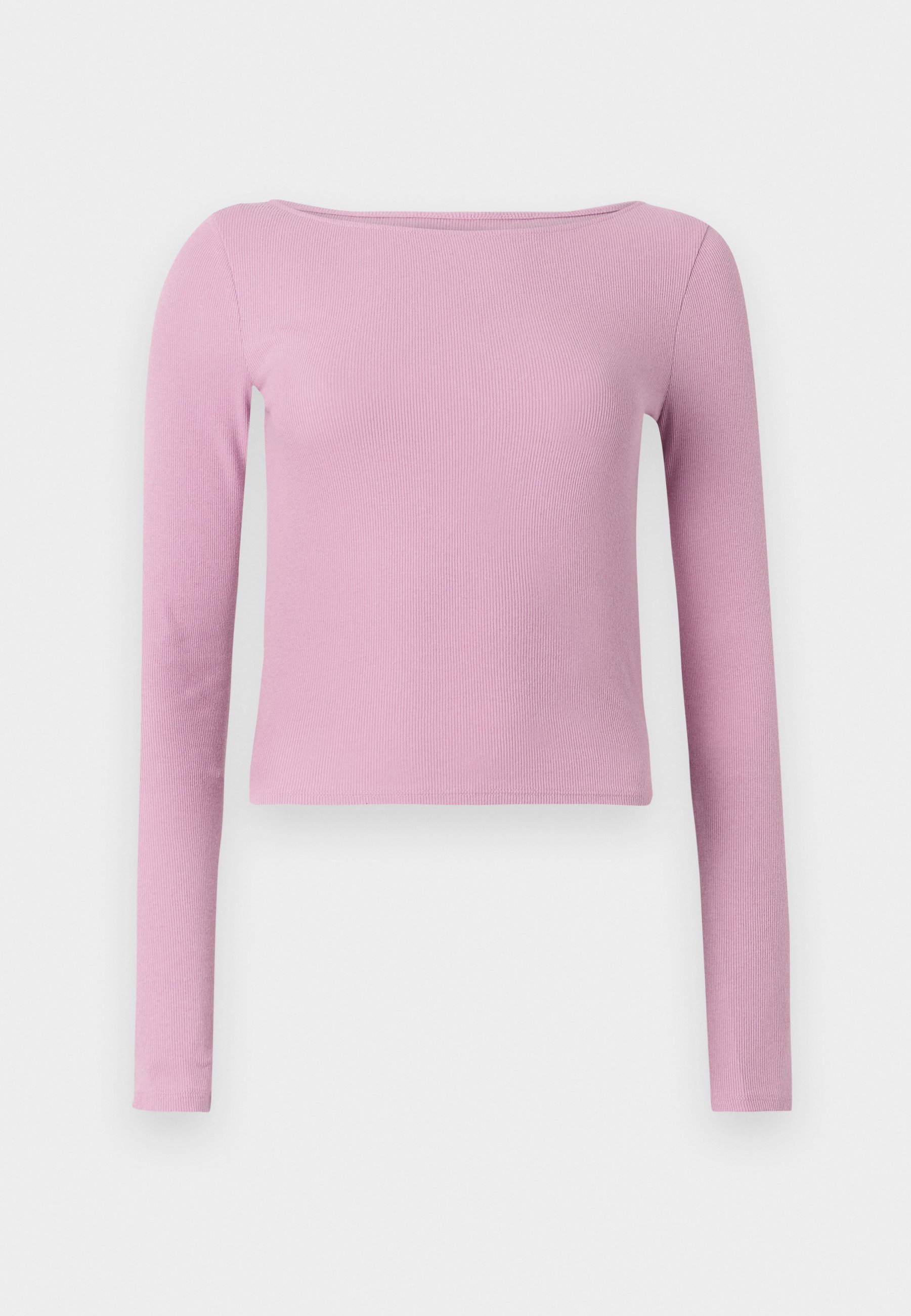 Hollister Co. SLASH NECK - Long sleeved top - pink - Zalando.co.uk