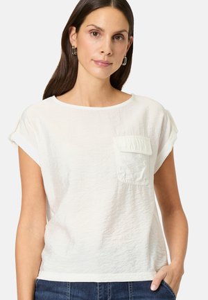 MIT KLAPPENTASCHE - Jednoduché tričko - offwhite