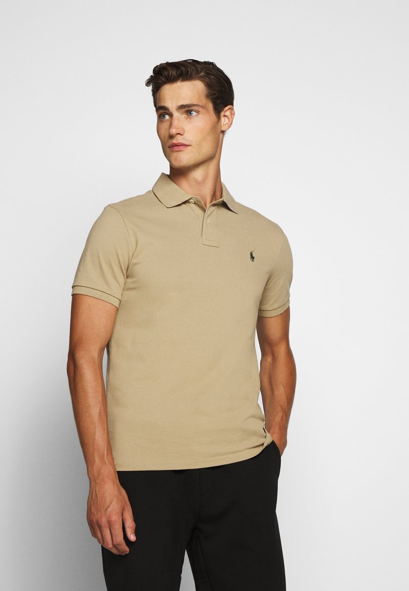Polo Ralph Lauren CUSTOM SLIM FIT MESH POLO SHIRT - Polo - boating khaki