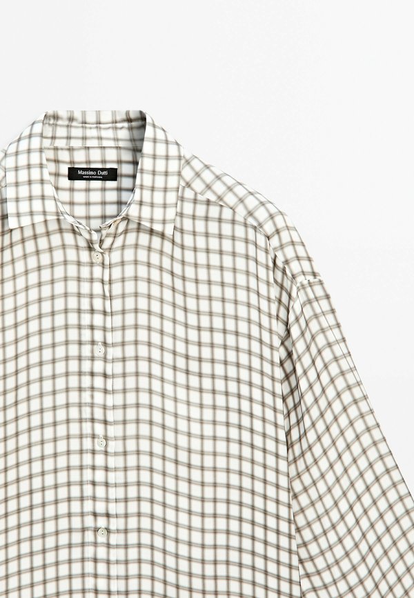 FLUID CHECKED  - Button-down blouse4