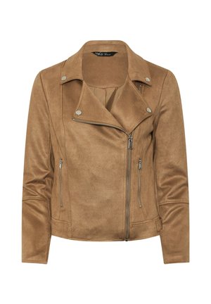 M&Co, PETITE COATS & JACKETS - Chaqueta de cuero sintético - brown