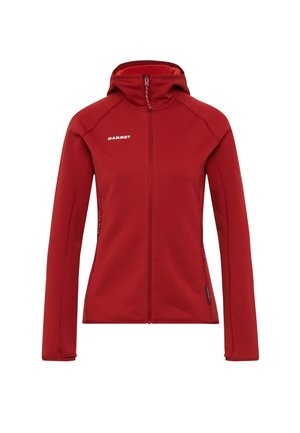 Mammut, ACONCAGUA ML HOODED JACKET WOMEN - Felpa con zip - dark mammut red