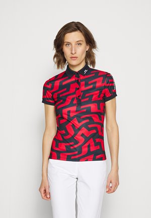 TOUR TECH PRINT - Polo shirt - bridge swirl red