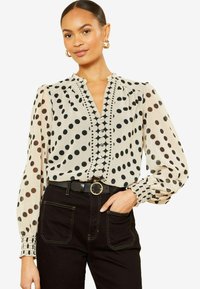 Love & Roses NOTCH NECK  PETITE  - Button-down blouse - polka dot