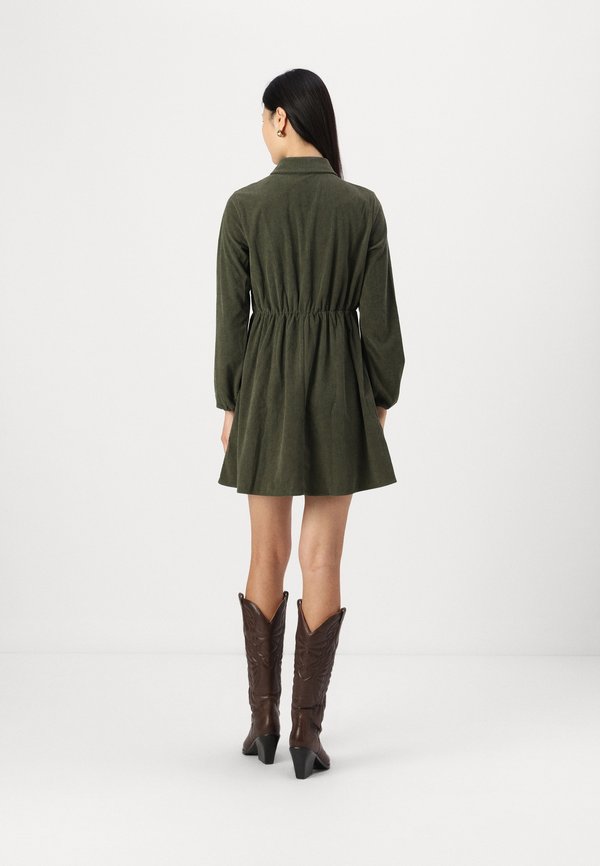 VMMIRJAM SHORT SHIRT DRESS  - Shirt dress - forest night2