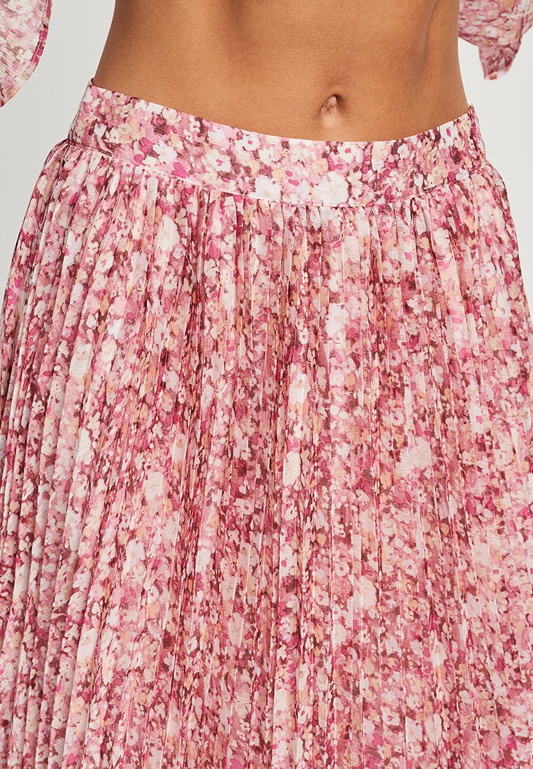 CHANCERY ODETTE - Pleated skirt - tonal pink floral/light pink  