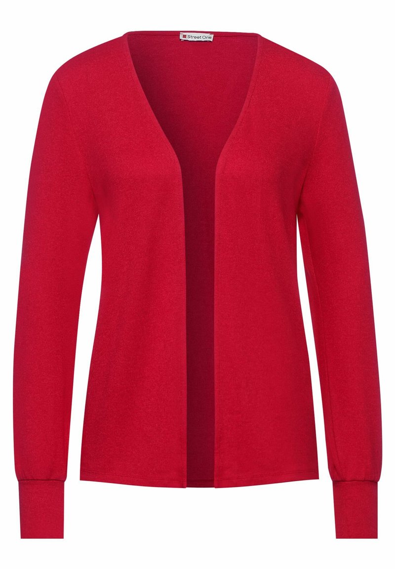 Damen Strickjacken | Street One Strickjacke rot/rot-meliert - KX54022 Damen Strickjacken | Street One Strickjacke rot/rot-meliert - KX54022