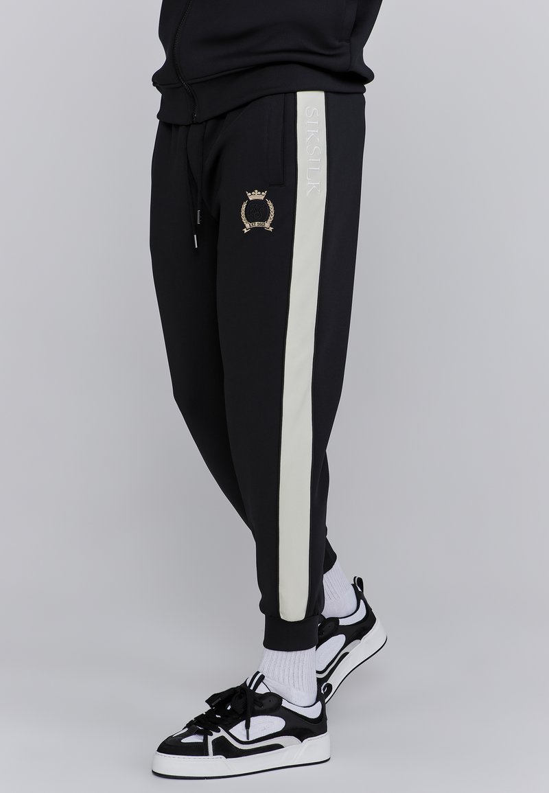 SIKSILK - CREST JOGGERS - Treningo apatinė dalis - black, Padidinti