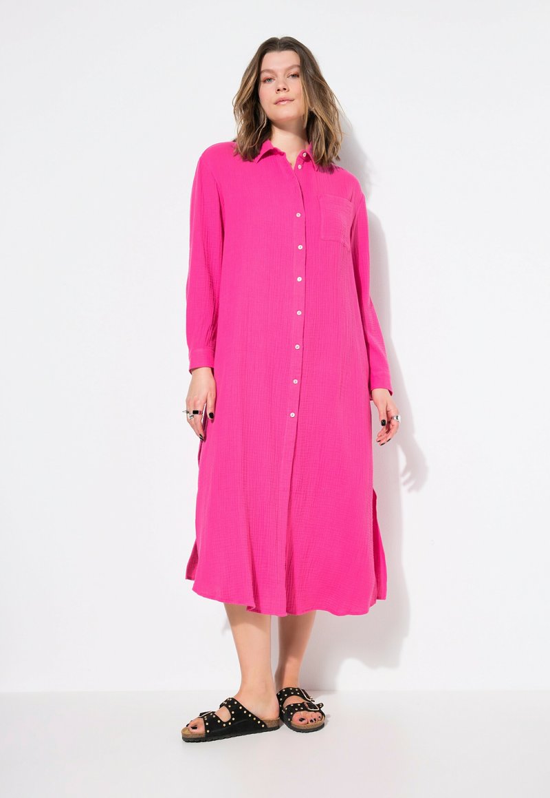 Studio Untold LONG SLEEVE BUTTON DOWN - Robe chemise - pink/rose clair ...