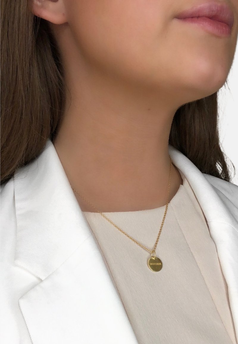 Lisberg Jewellery WITH THE TEXT MOEDER Hanger gold plated