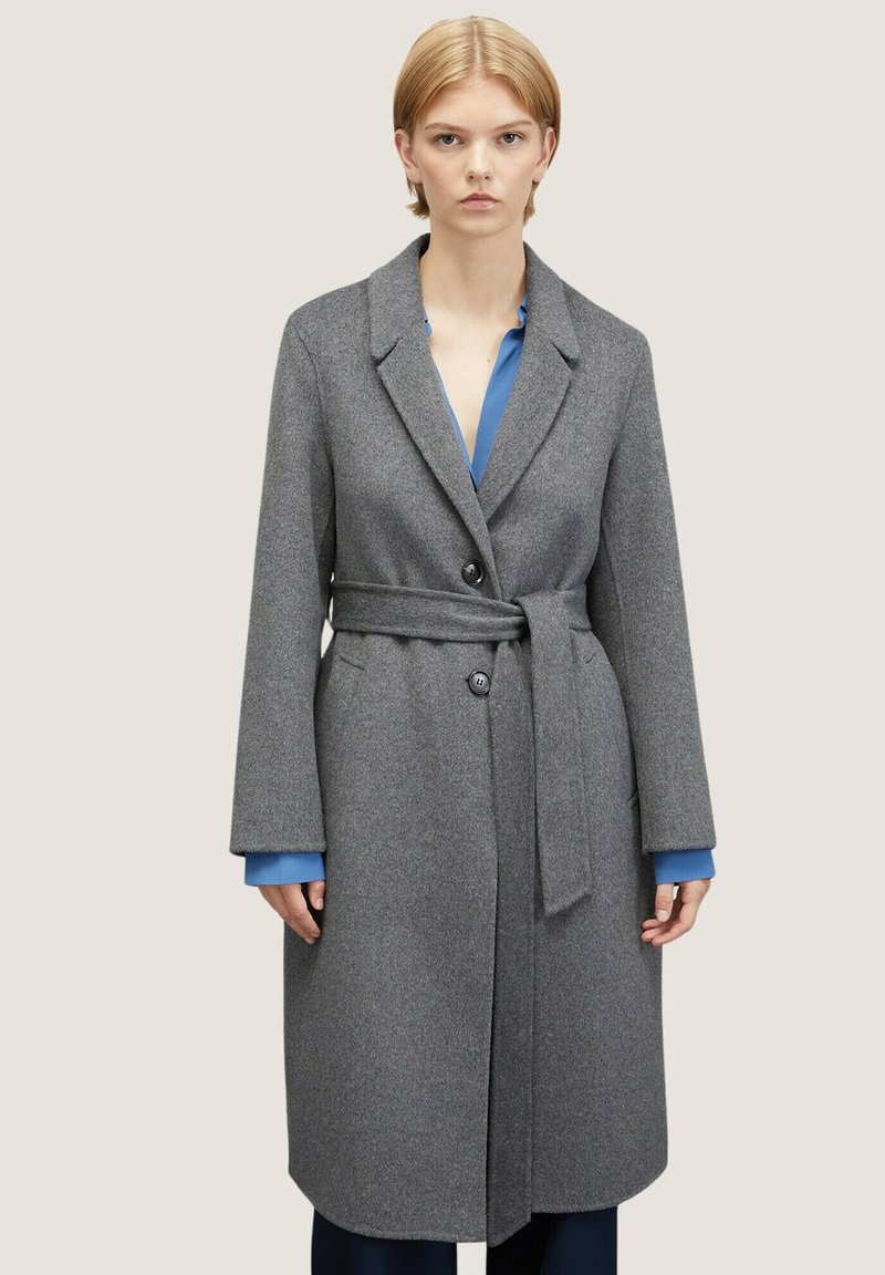 Motivi MIDI MONOPETTO IN DOUBLE - Trench - grigio