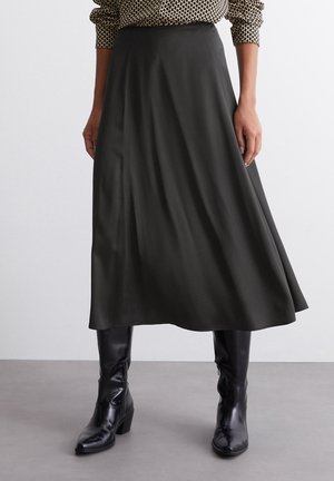 CIRCLE MIDI LENGTH - A-vonalú szoknya - dark graphite