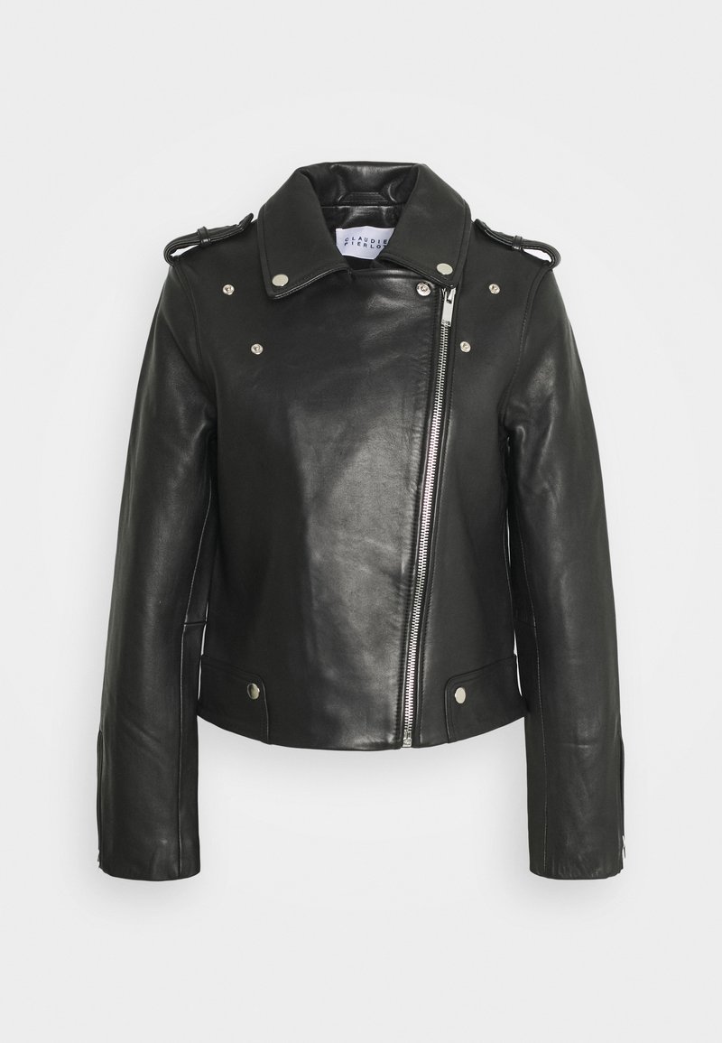 Claudie Pierlot BLOUSON CUIR - Veste en cuir - noir