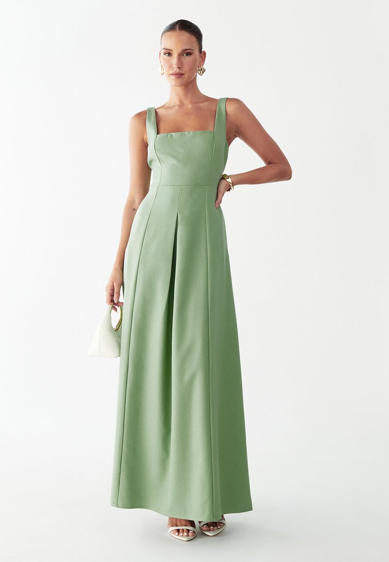 bridesmaids dresses dark green Aline Dark Green Bridesmaid Dress,Halter Bridesmaid Dress,Taffeta  Bridesmaid Dress,BD00097 main image 1