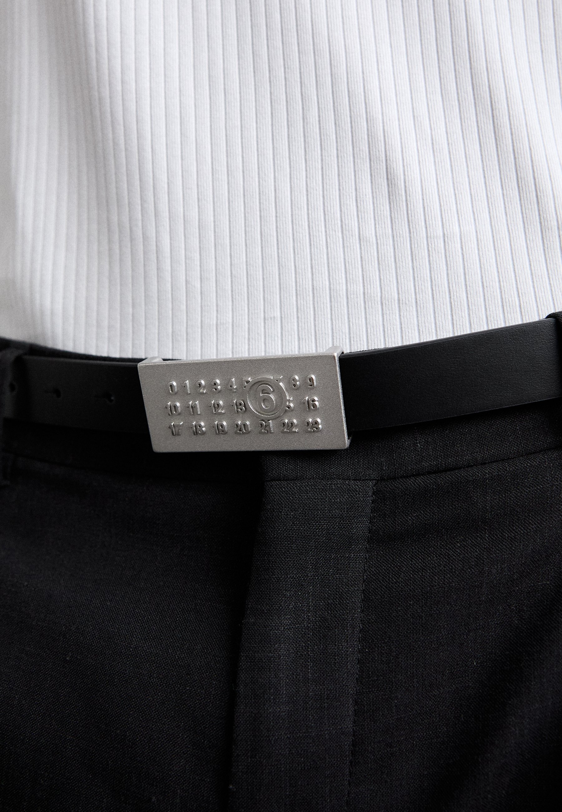 MM6 Maison Margiela LABEL LOGO UNISEX - Gürtel - black/schwarz 