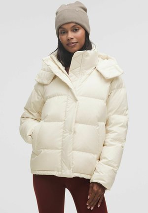 Gewatteerde jas - light ivory