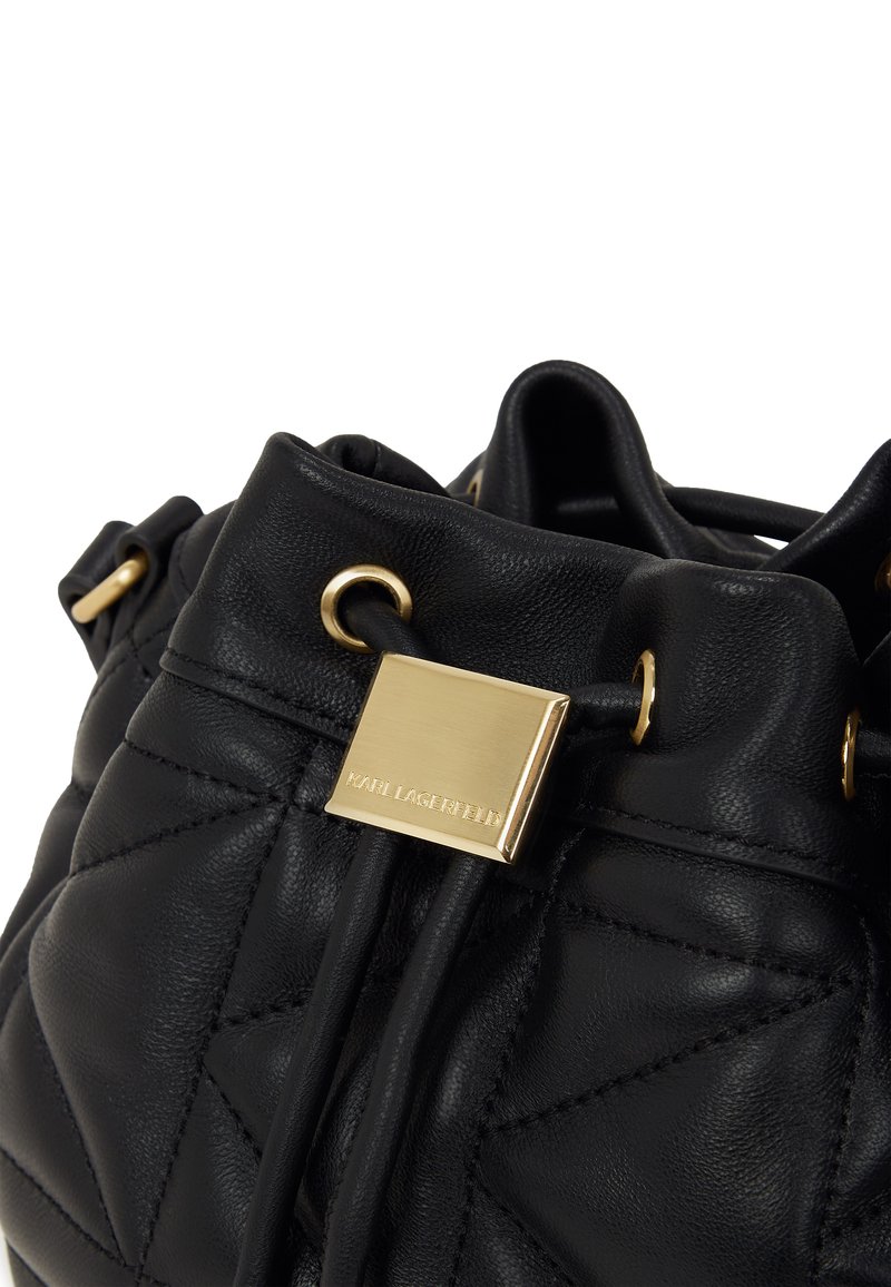 KARL LAGERFELD BUCKET - Cross body bag - black/gold/black  display picture 1