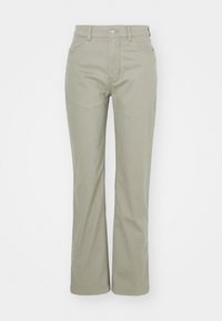 STRETCH HIGH RISE STRAIGHT PANT - Püksid - nordic dust