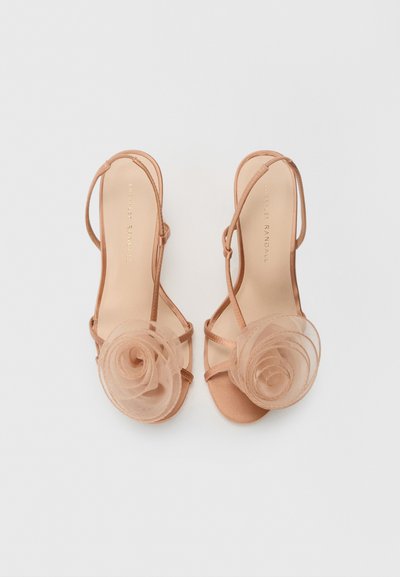 Loeffler Randall STEPH ORGANZA FLOWER - Sandale cu toc - blush