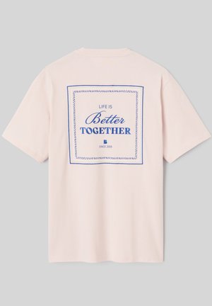 BZB, T-SHIRT ANIMATION DEVANT/DOS - T-shirt imprimé - rose