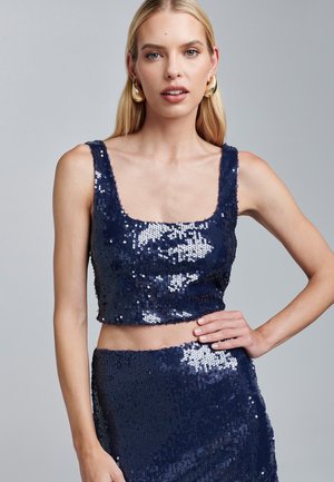ANNE TOP - Top - navy blue