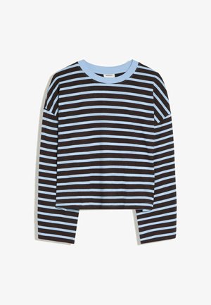 Bershka, LONG-SLEEVED BOXY T-SHIRT - Long-sleeved top - dark brown