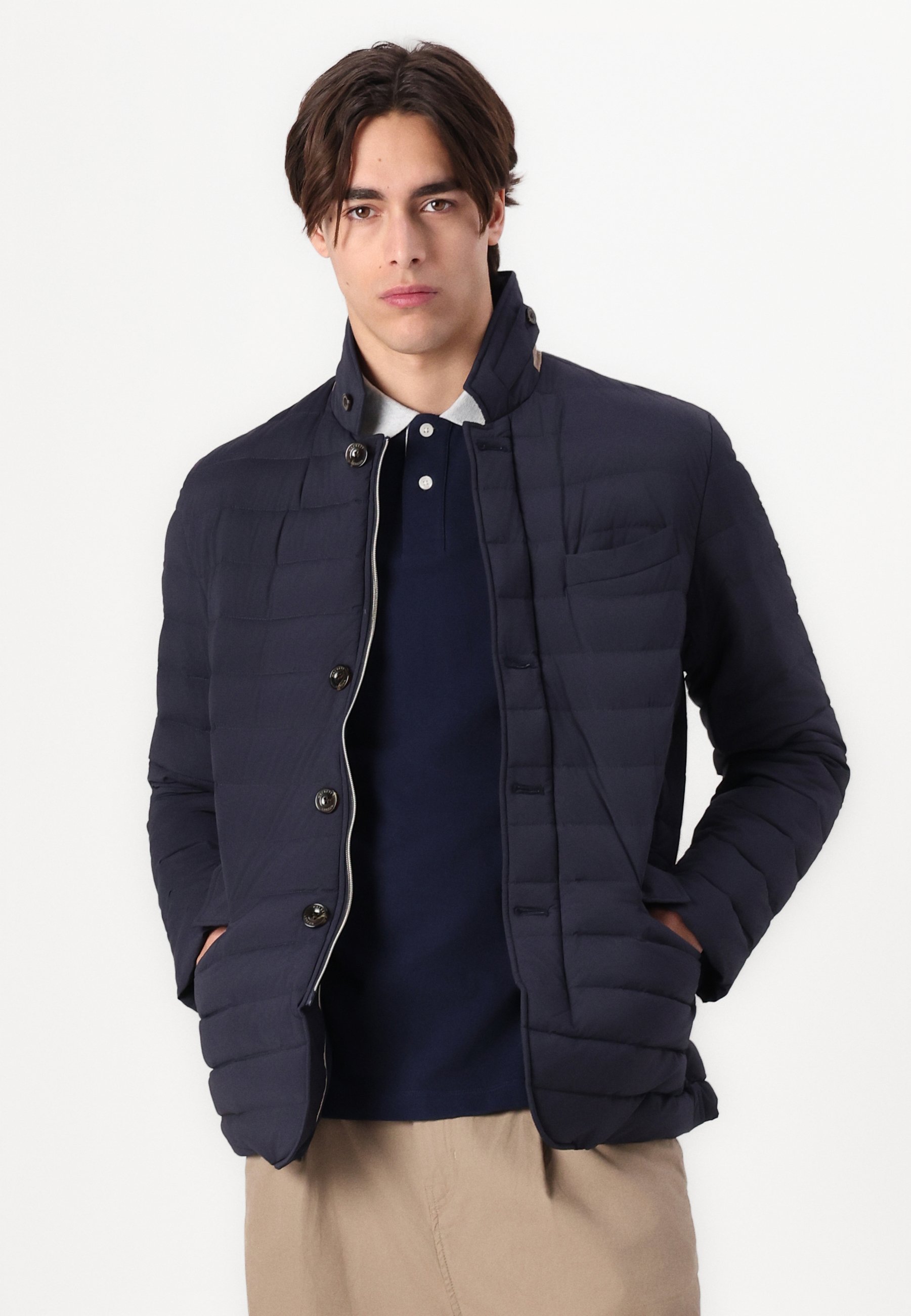 Hackett London ULTRA BLAZER - Light jacket - midnight blue