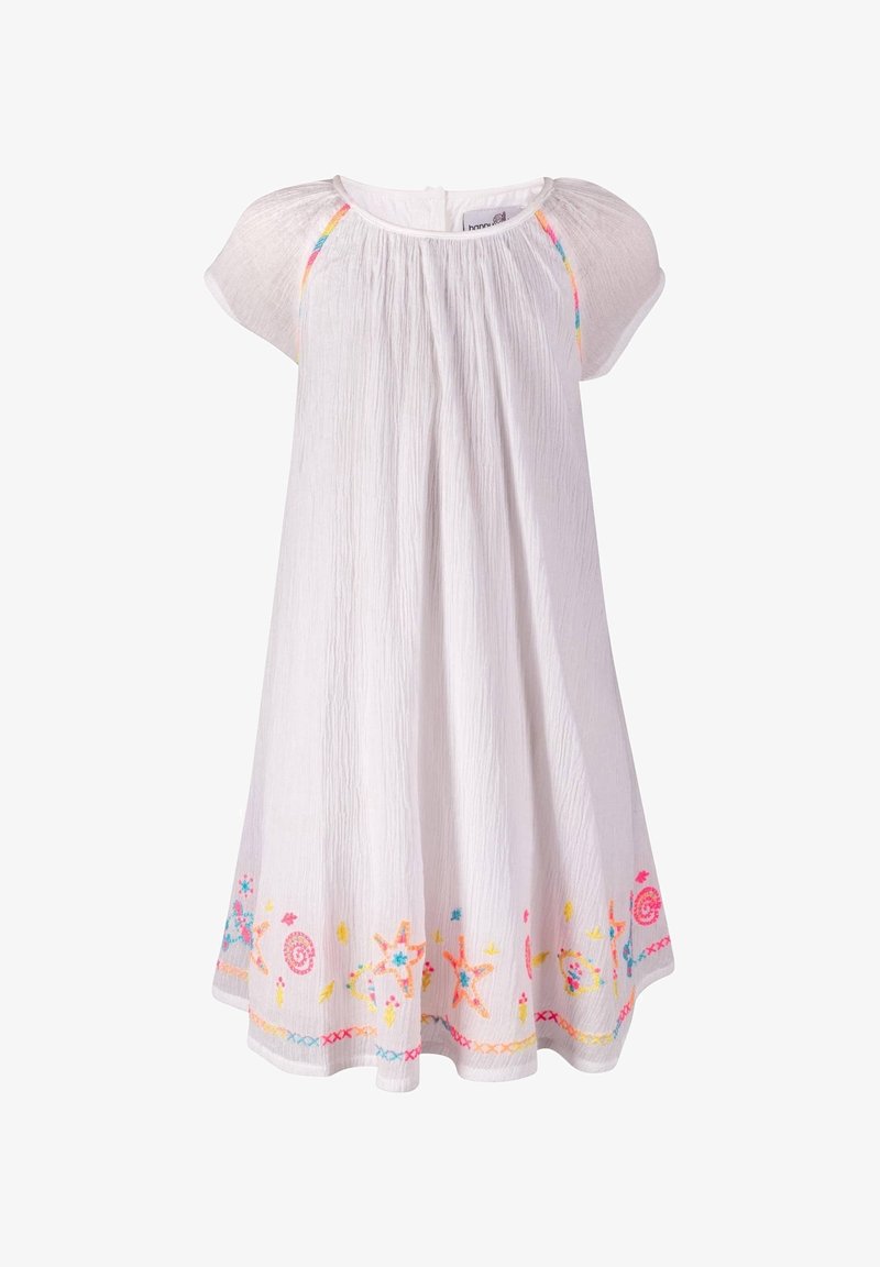 happy girls MIT SAUM STICKEREI - Robe de jour - white