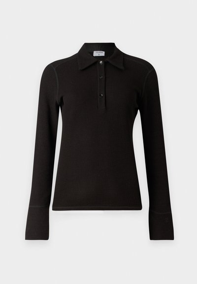 Filippa K Top s dlouhým rukávem - black