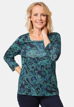 DRUCK PETITE IN KRAFTVOLLEN FARBEN - Langarmshirt - navy   petrol   patterned