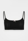 ONLPOPPY HEART SCOOP BRALETTE  - Bustieră - black