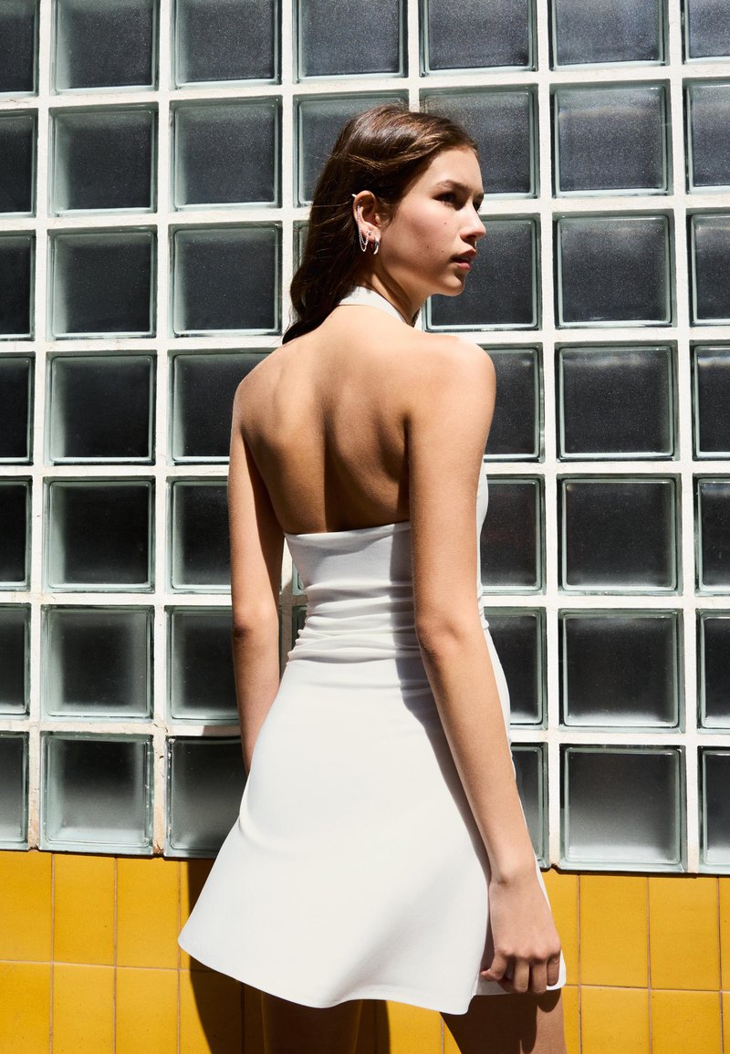 bytimo yellow dress Bytimo  Chiffon Open Back Dress  Bridesmaid dresses  Yellow / Beige /  Floral / Multi