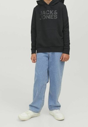 Jack & Jones Junior JJECORP LOGO HOOD - Luvtröja - black