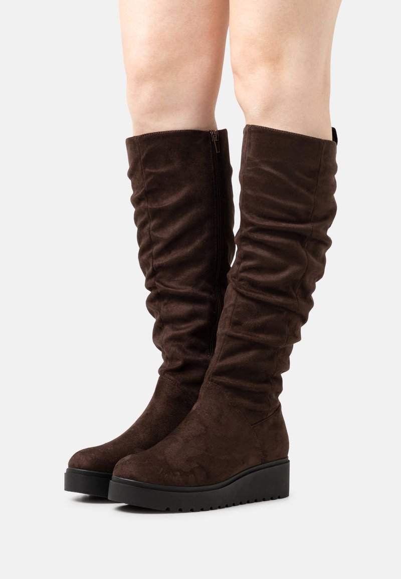 Anna Field Botas de plataforma - dark brown