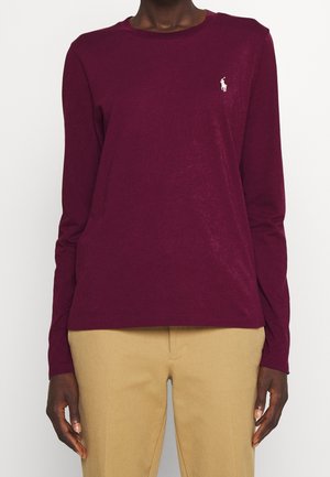 Top s dlouhým rukávem - red