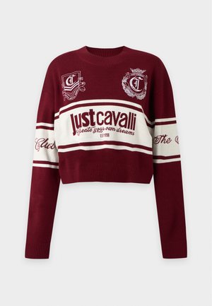 Just Cavalli, LOGO - Striktrøje - cordovan