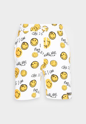 KARL KANI X SMILEY® SMALL SIGNATURE UNISEX - Shorts - white