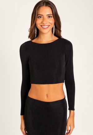 THE-ARE T-shirt à manches longues - black