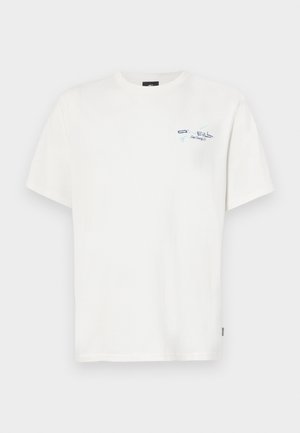 RETRO BACK UNISEX - Nyomott mintás póló - snow white