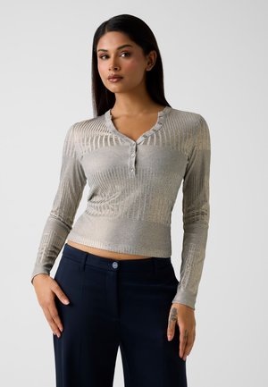 Pullover - mehrfarbig silber